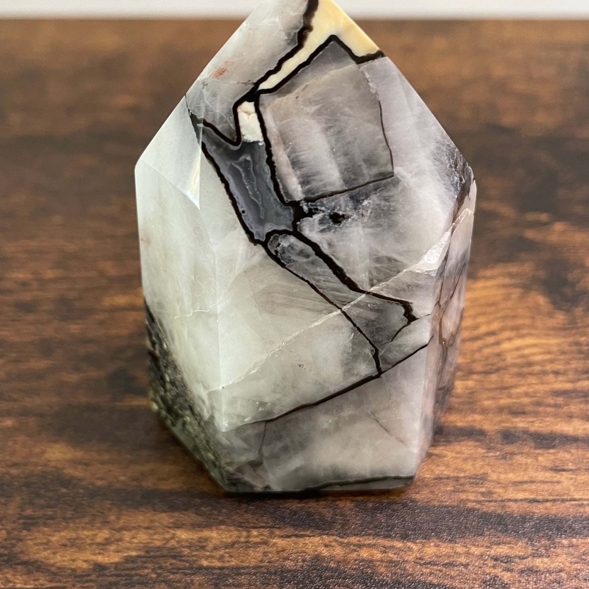 Mosaic Quartz, a captivating arrangement of Quartz crystals forming a mosaic-like pattern, showcasing the intricate beauty of nature's geological artistry in various shades and textures. 