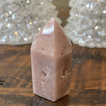 Pink Amethyst with Jasper Tower