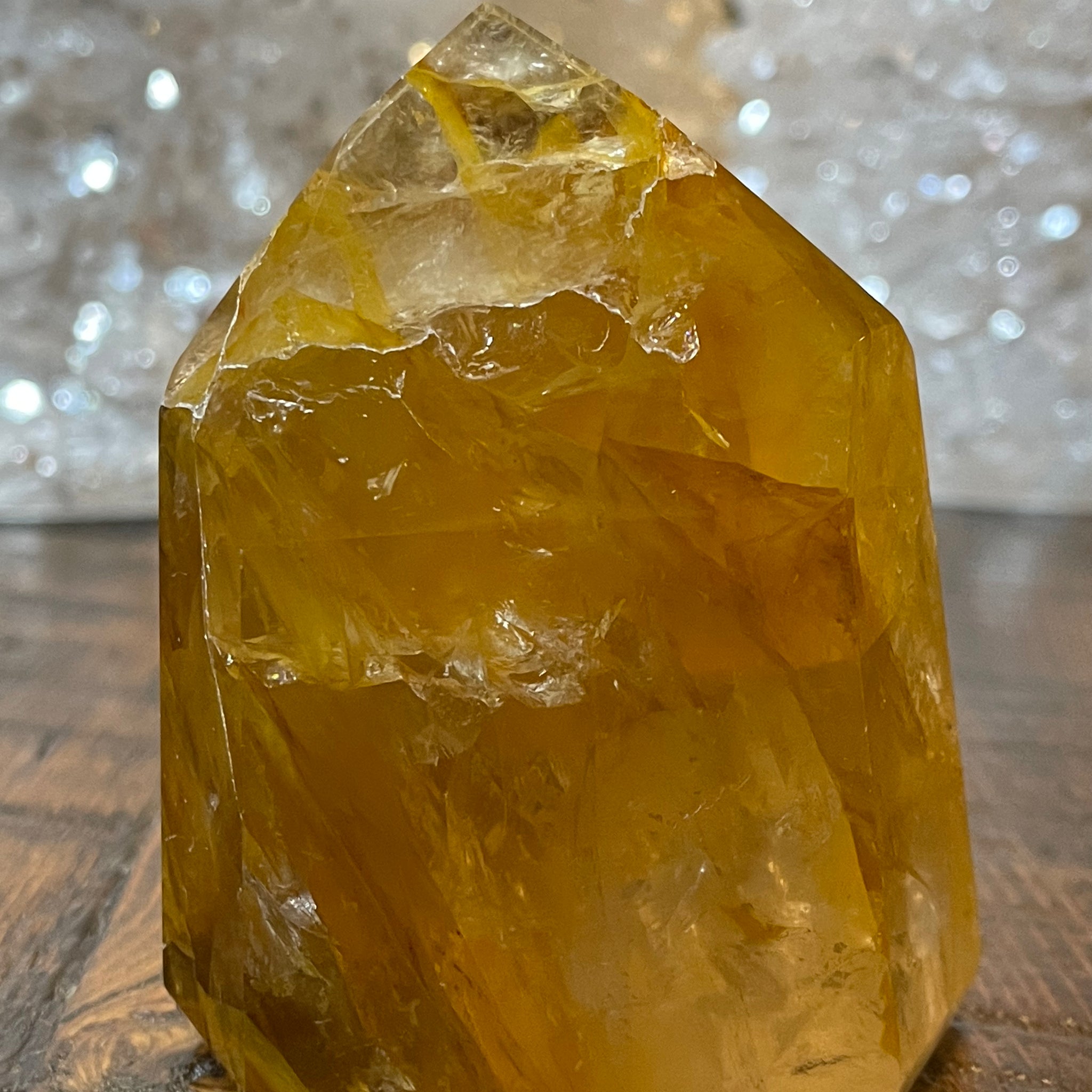Exquisite Golden Healer Quartz of fine quality, emanating warmth and clarity in a pristine crystal specimen.