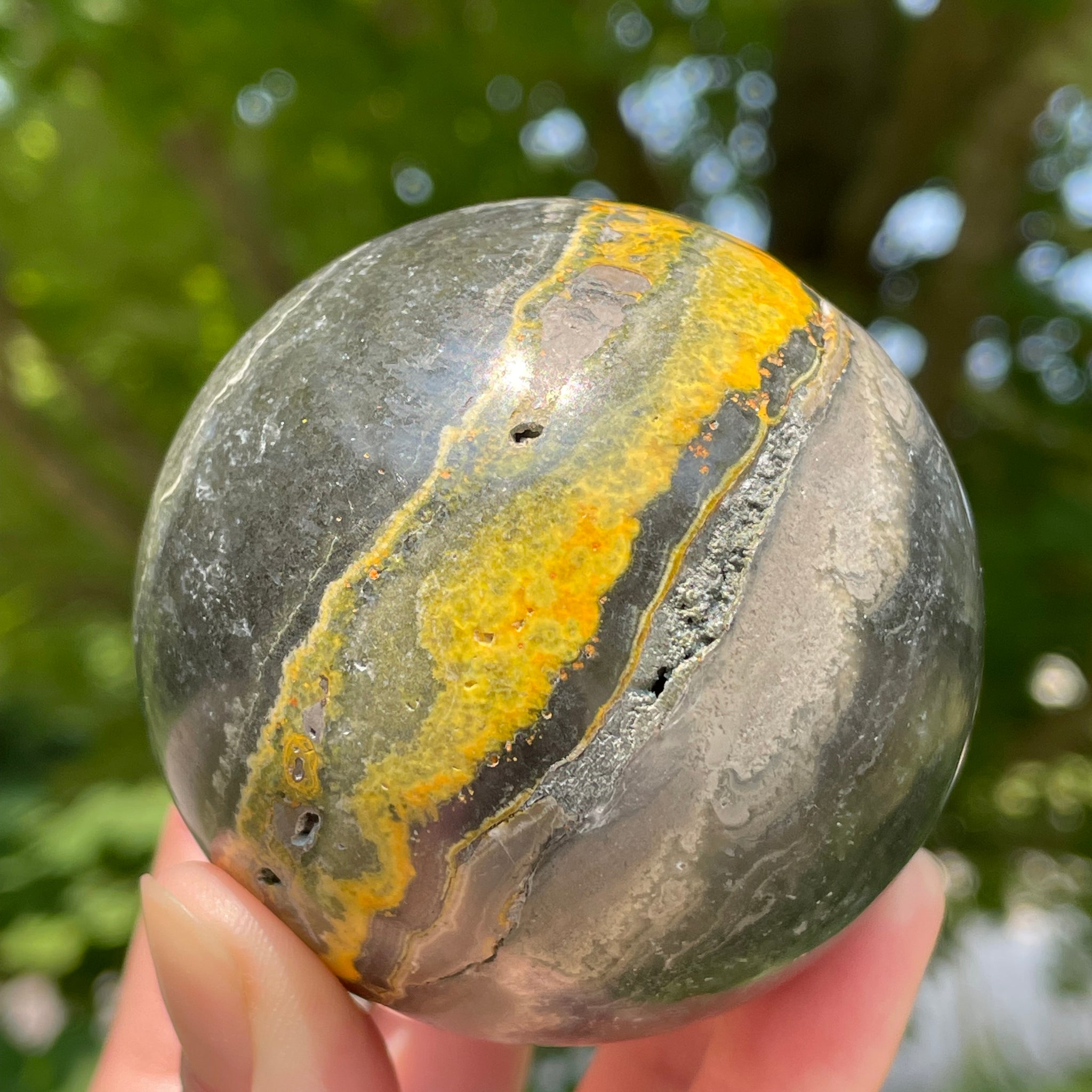 Bumblebee Jasper Sphere