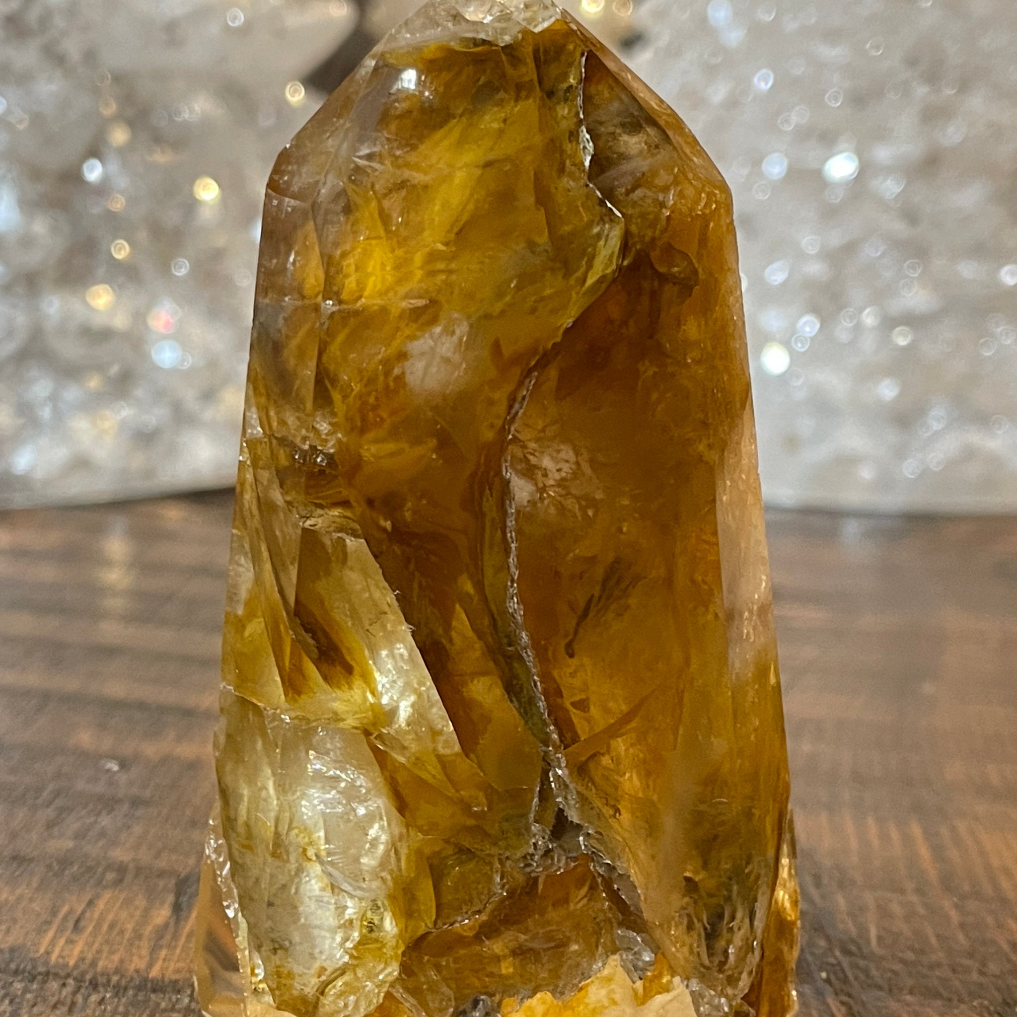 Exquisite Golden Healer Quartz of fine quality, emanating warmth and clarity in a pristine crystal specimen.
