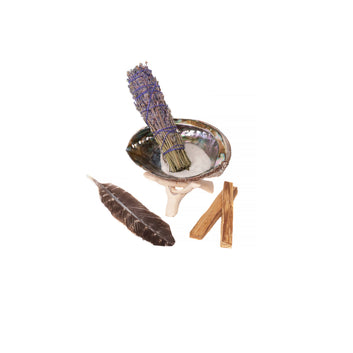 Lavender Herb Wand, Palo Santo Mini Cleansing Kit