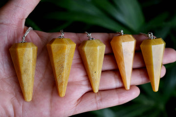 Yellow Aventurine Faceted Pendulum