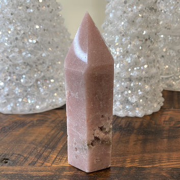 Pink Amethyst Druzy Tower
