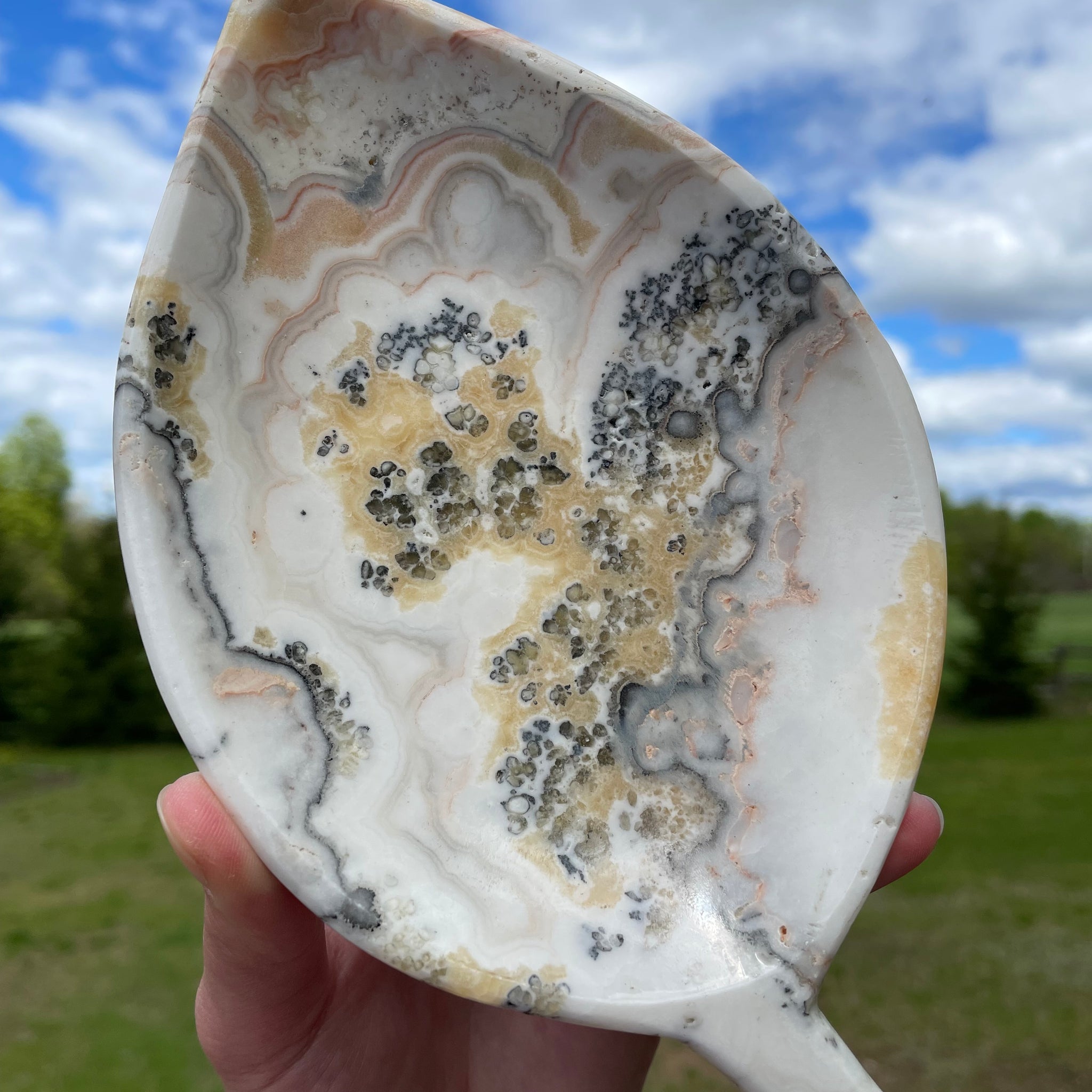 Mexican Onyx Leaf Plate