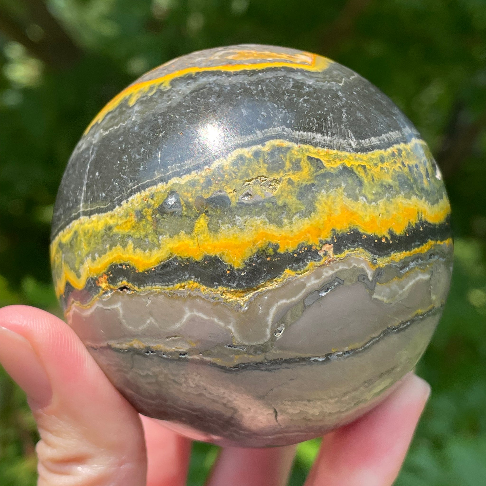 Bumblebee Jasper Sphere