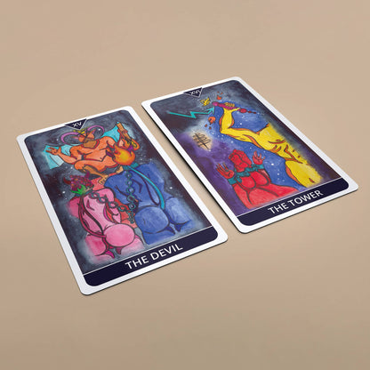 Dark Synevyr | Earthly Delight Tarot 78+2 Extra Cards Deck