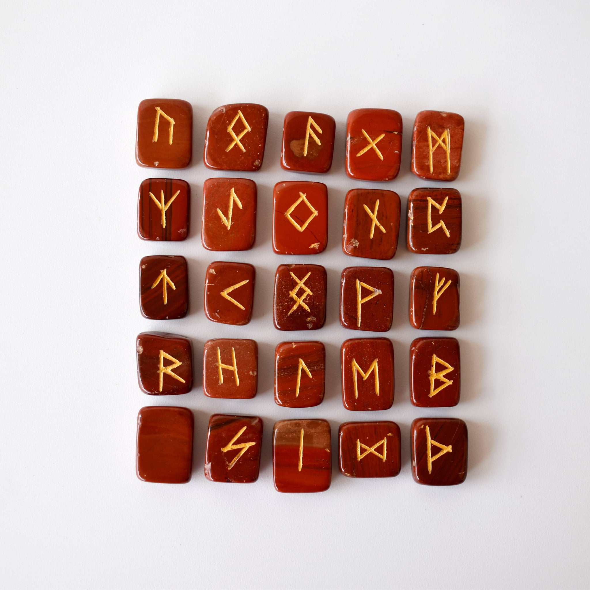 Red Jasper Rune Set (Breaking Addictions and Trust)