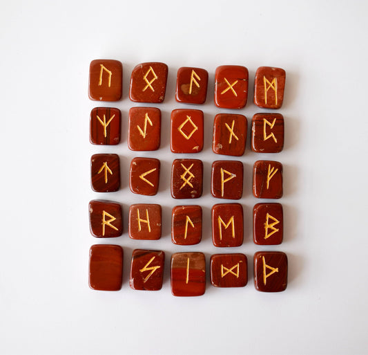 Red Jasper Rune Set (Breaking Addictions and Trust)