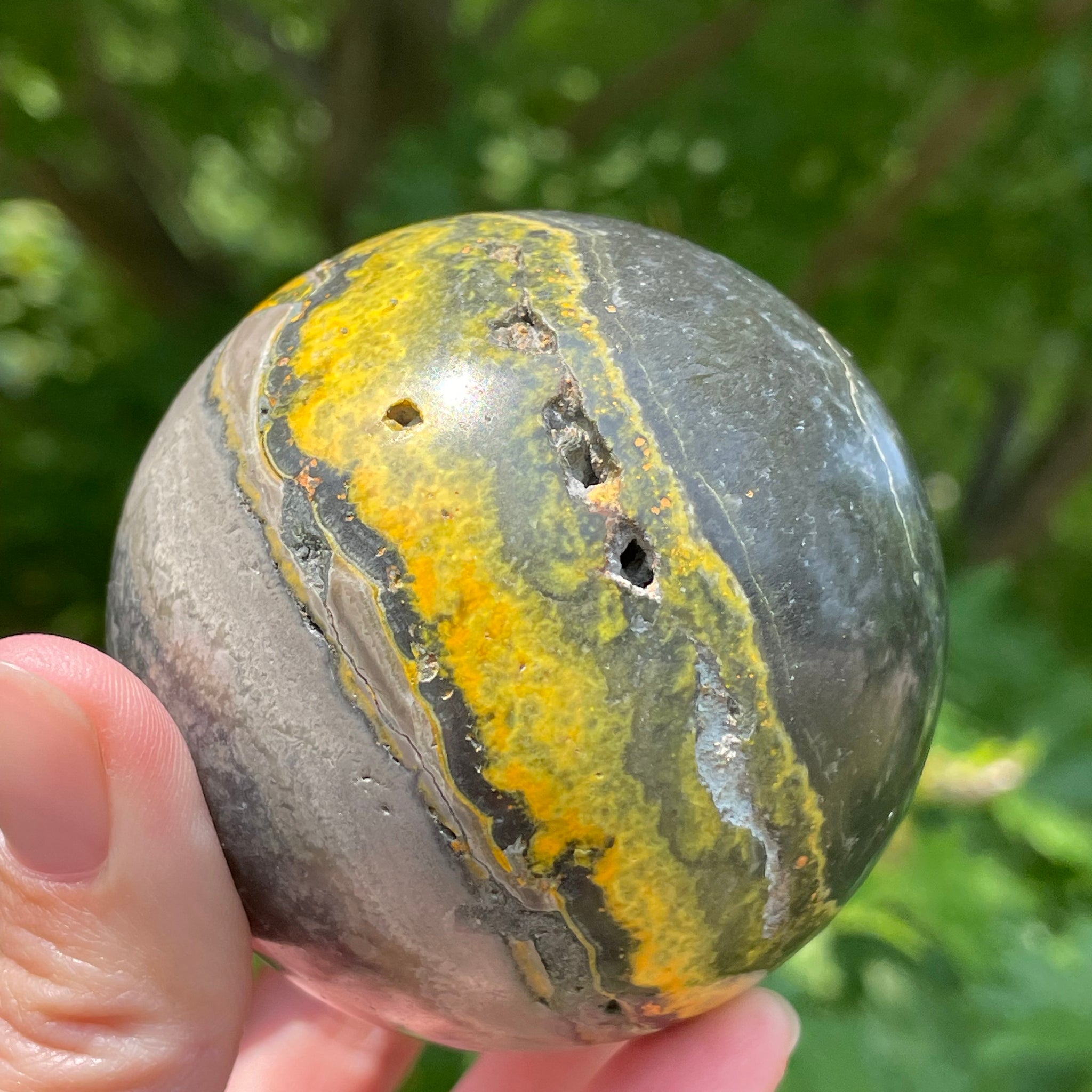 Bumblebee Jasper Sphere