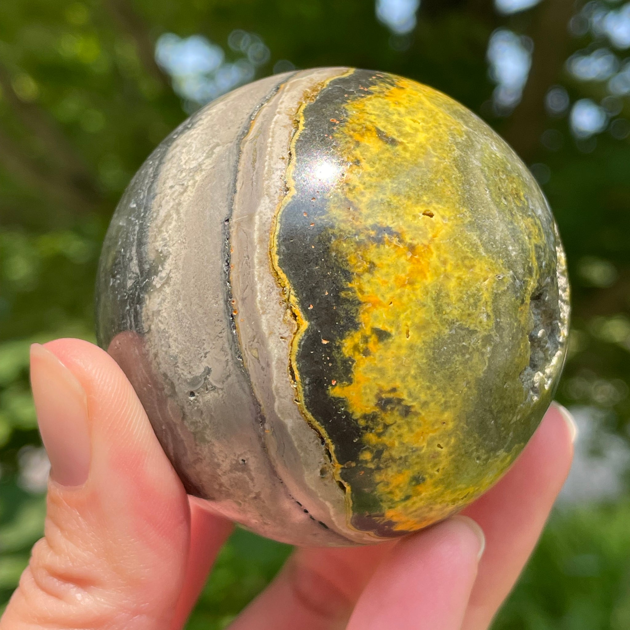 Bumblebee Jasper Sphere