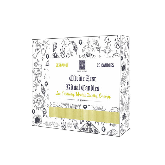 Soul Sticks - Citrine Zest Bergamot Ritual Candles (20)