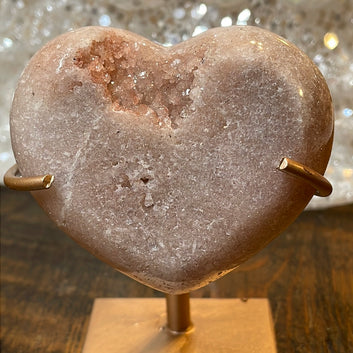 Pink Amethyst Heart