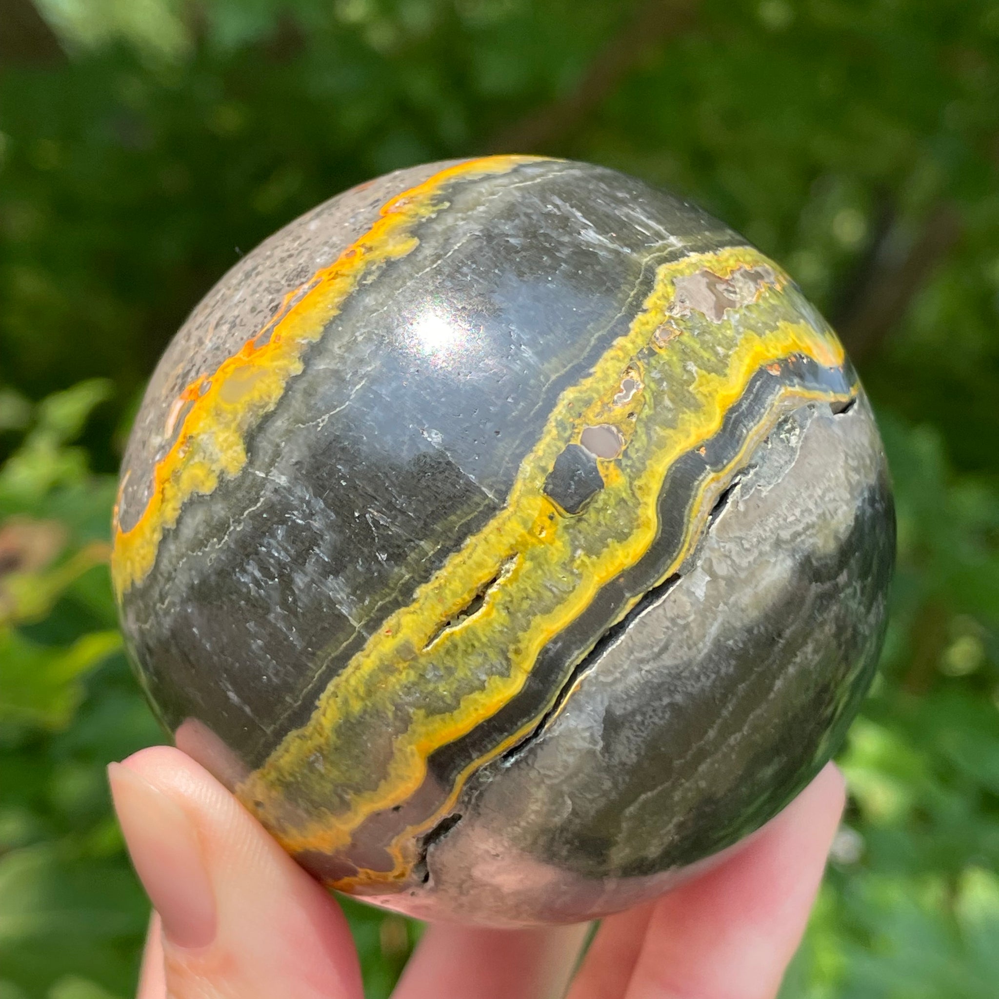 Bumblebee Jasper Sphere