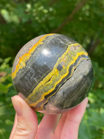 Bumblebee Jasper Sphere