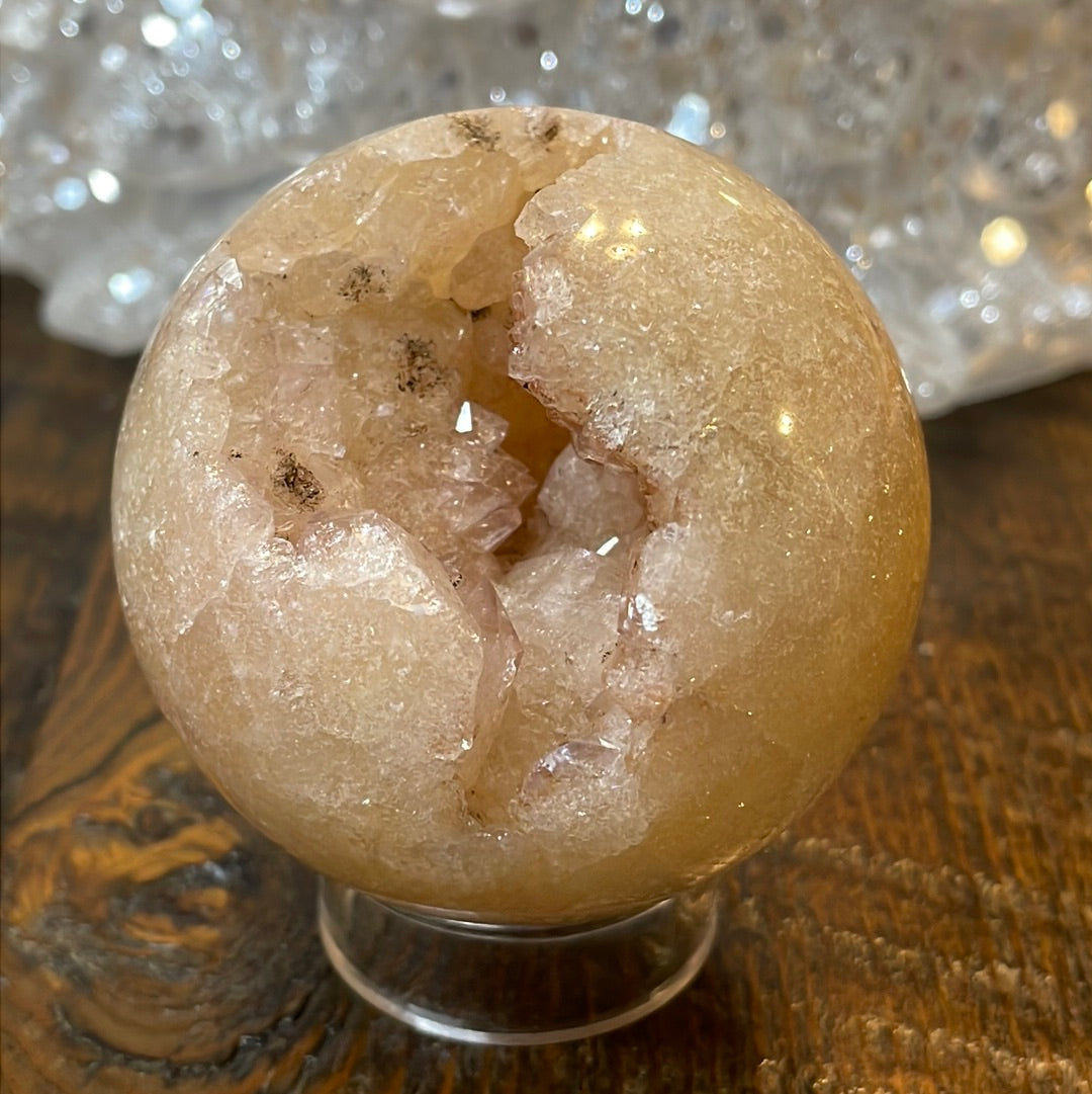 Pink Amethyst Druzy Sphere