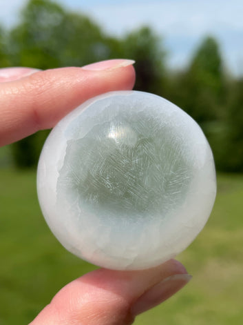 Selenite/Satin Spar Small Sphere