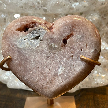 Pink Amethyst Heart