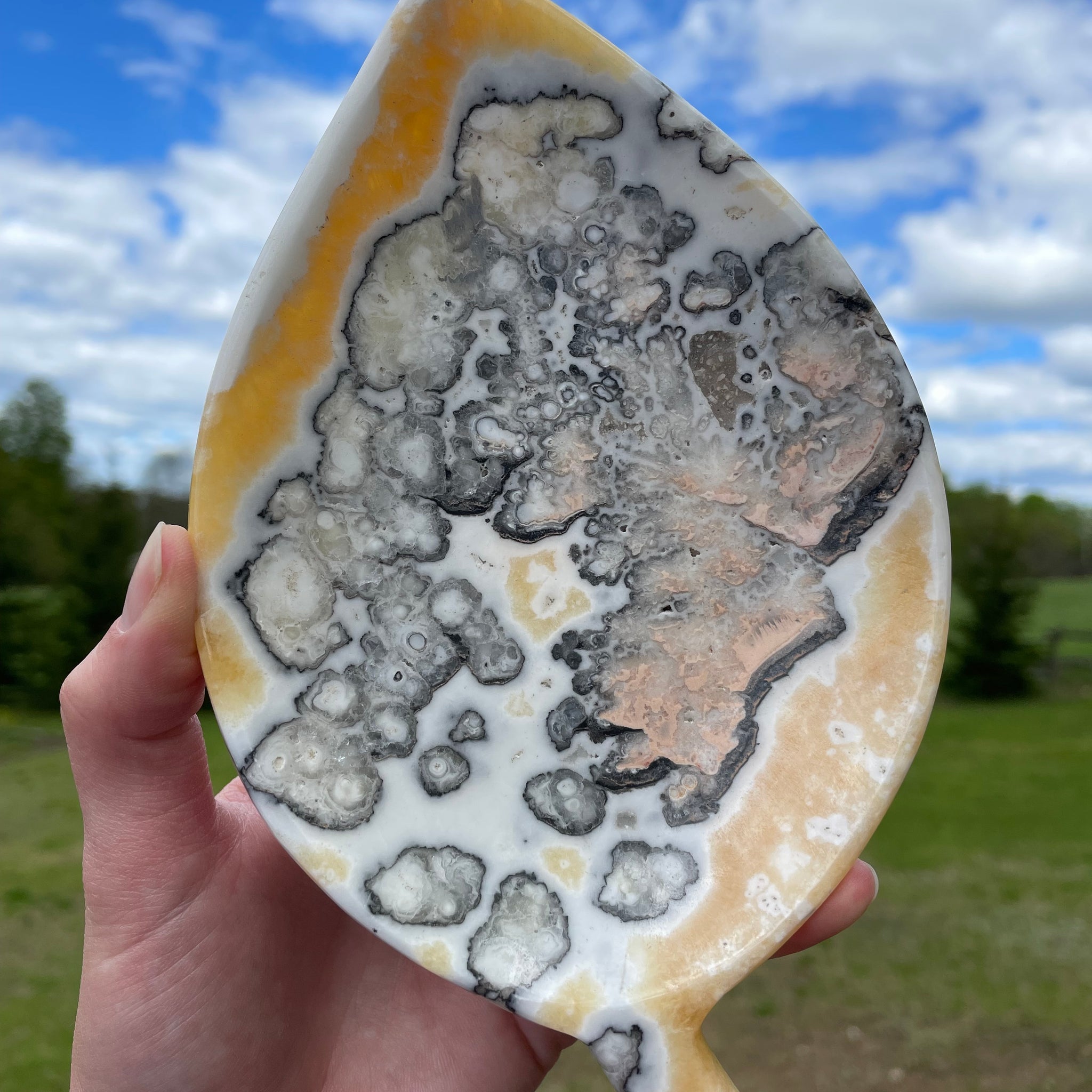 Mexican Onyx Leaf Plate