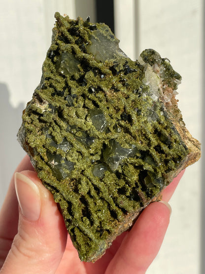 Green Forest Epidote Quartz