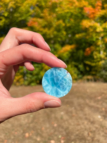 AAA Super Blue Larimar Cabochon