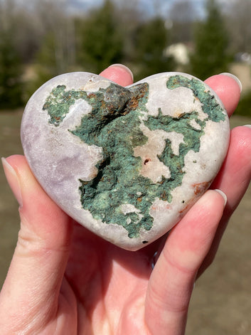Pink Amethyst Heart