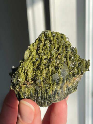 Green Forest Epidote Quartz