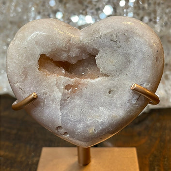 Pink Amethyst Heart