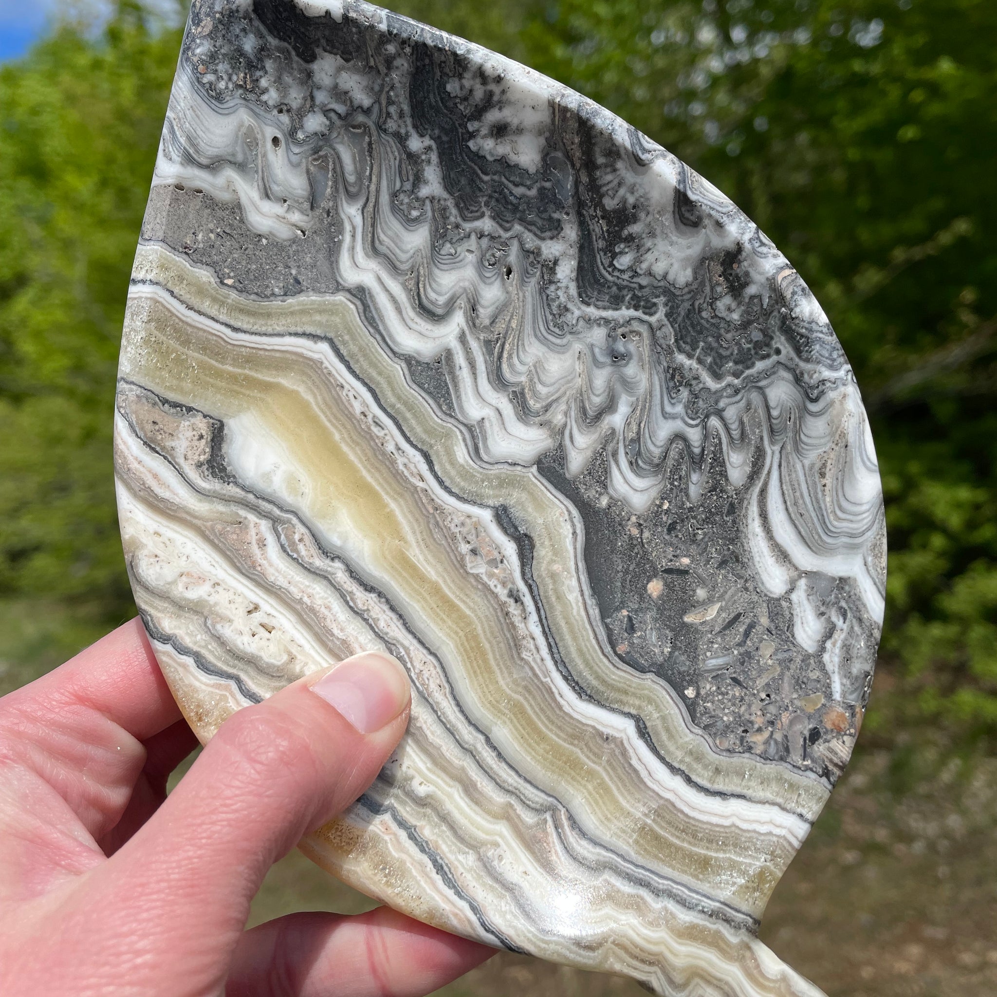 Mexican Onyx Leaf Plate