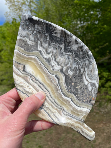 Mexican Onyx Leaf Plate