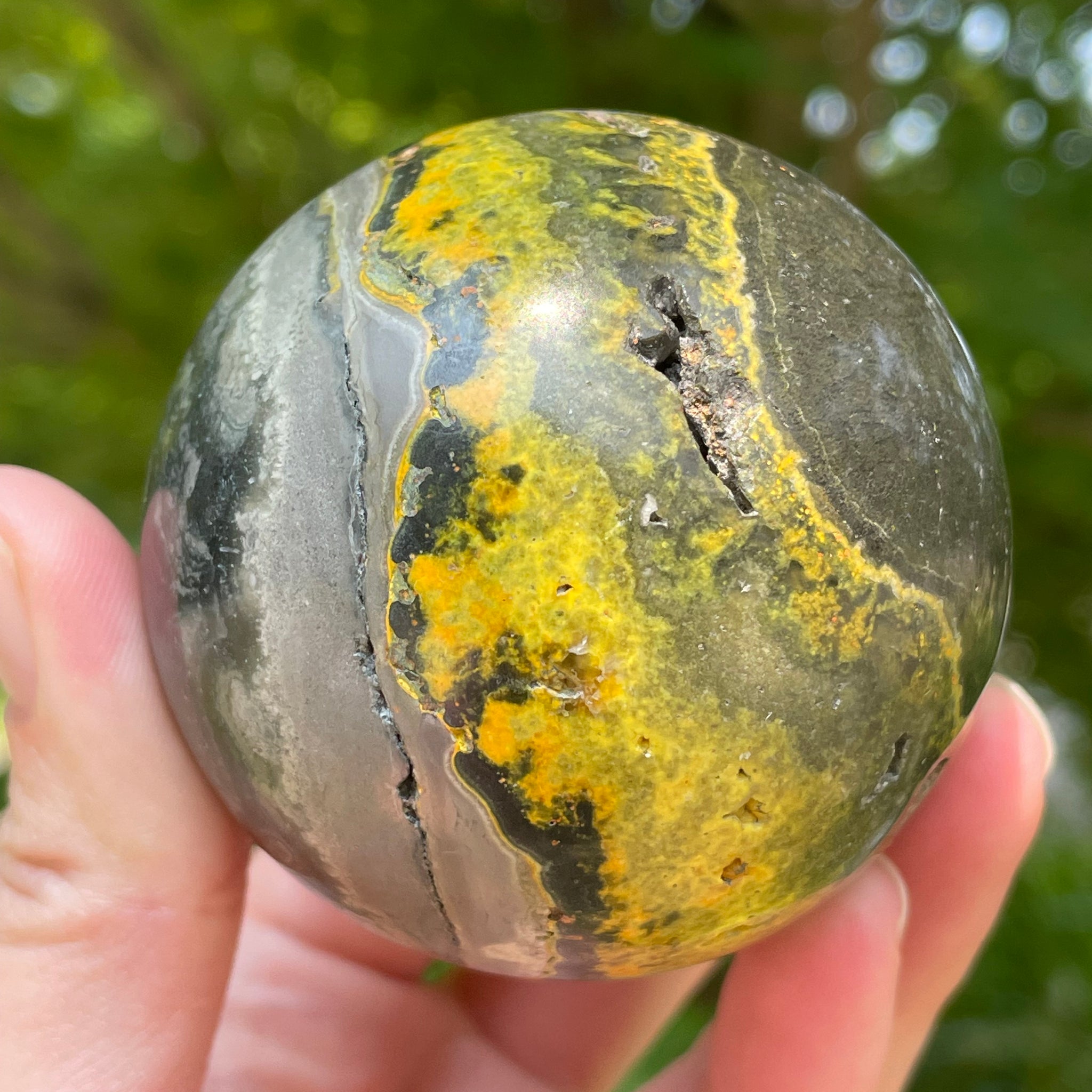 Bumblebee Jasper Sphere