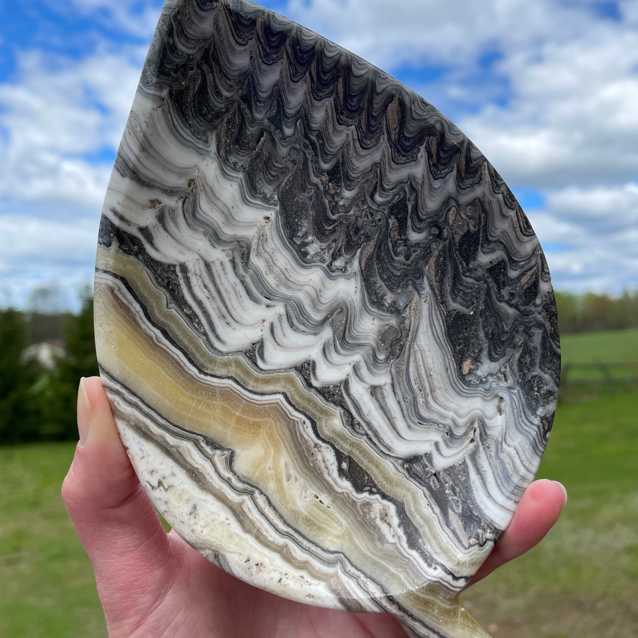 Mexican Onyx Leaf Plate