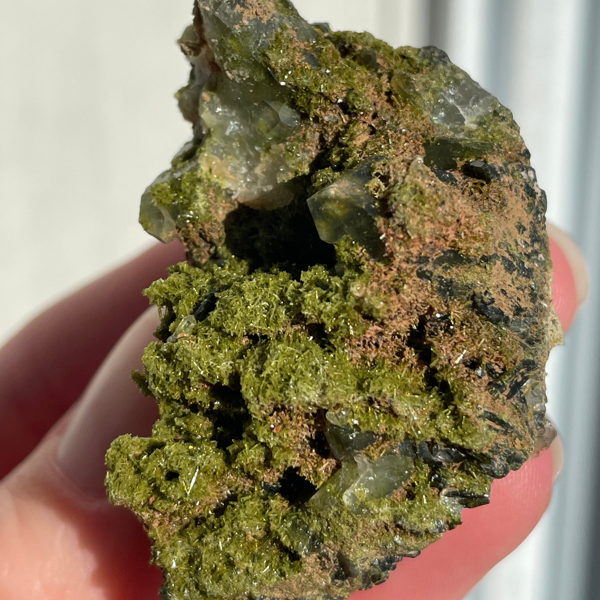 Green Forest Epidote Quartz