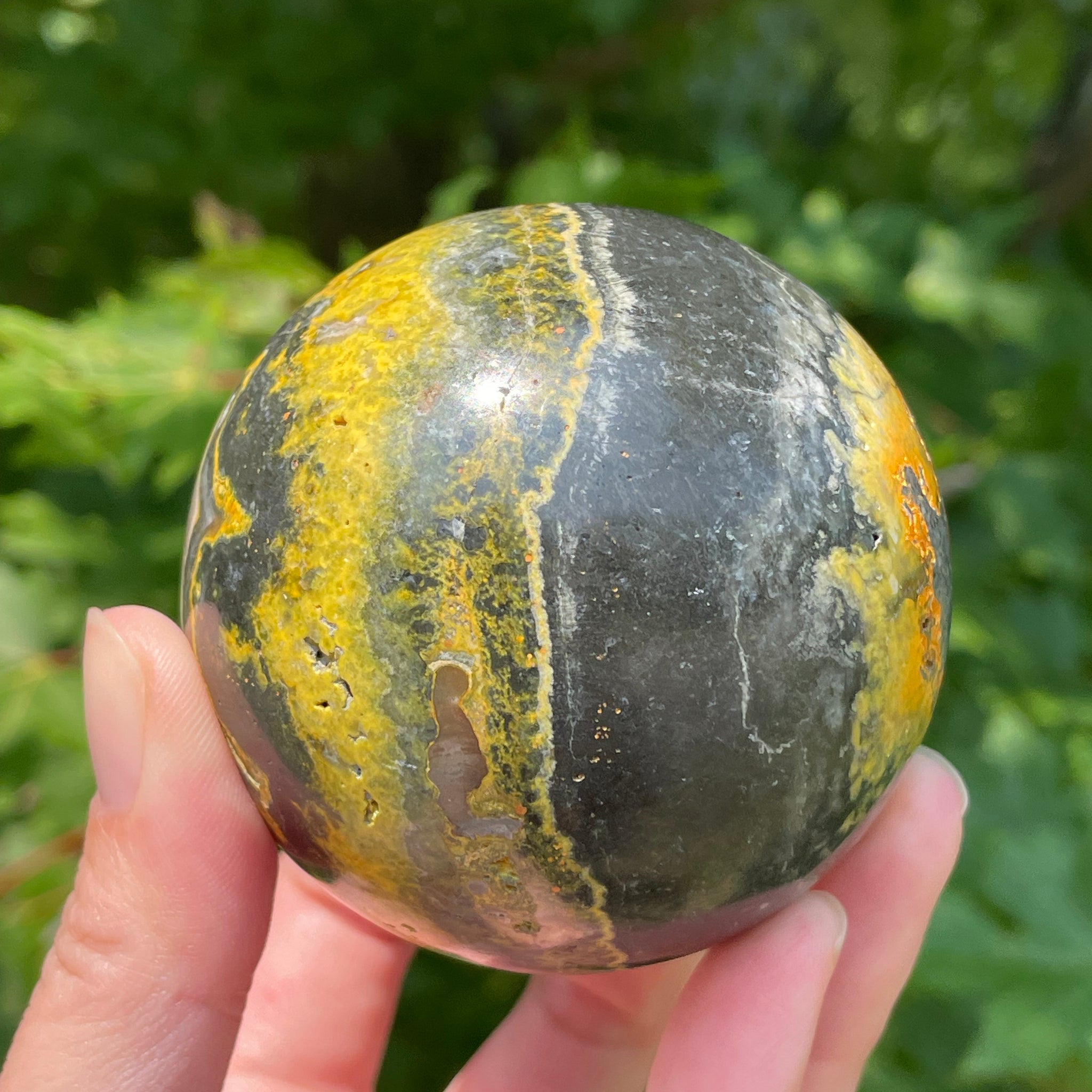 Bumblebee Jasper Sphere