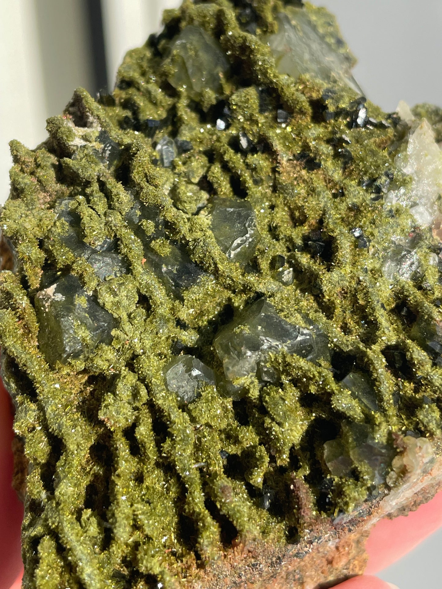 Green Forest Epidote Quartz