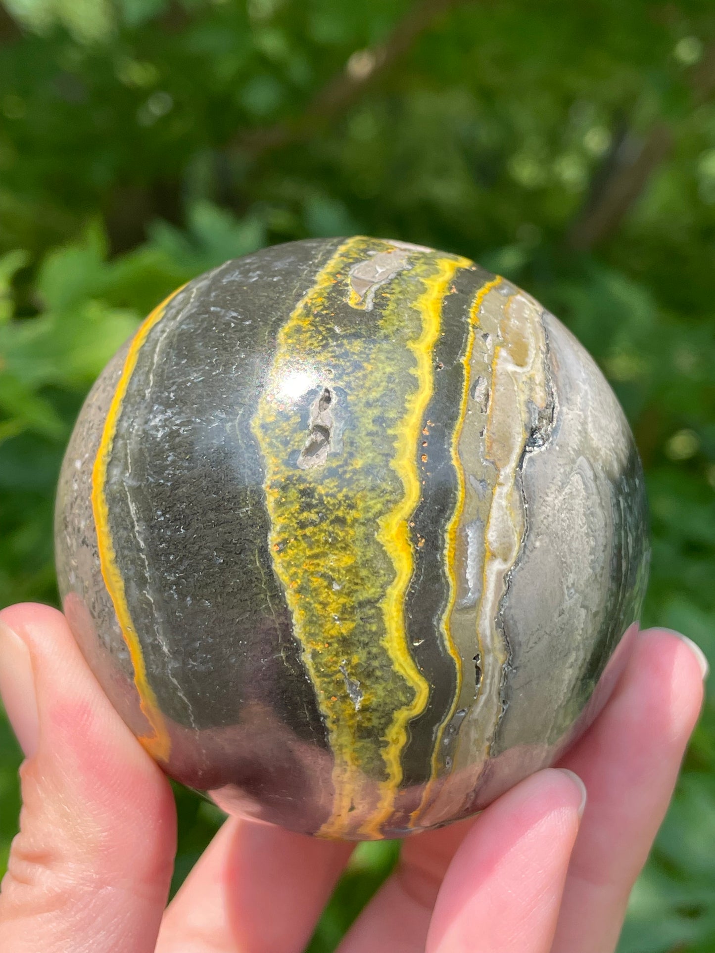 Bumblebee Jasper Sphere