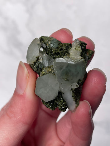 Green Forest Epidote Quartz