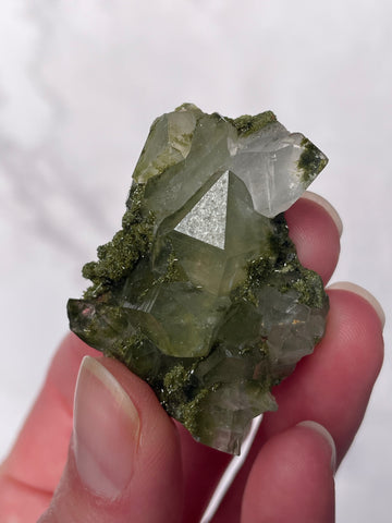Green Forest Epidote Quartz