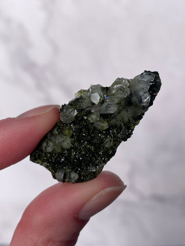 Green Forest Epidote Quartz