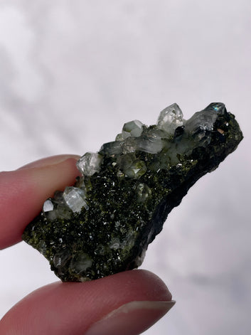 Green Forest Epidote Quartz