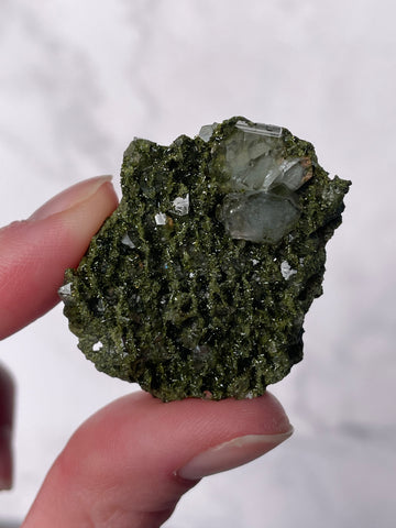 Green Forest Epidote Quartz