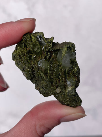 Green Forest Epidote Quartz