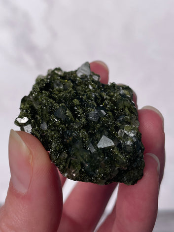Green Forest Epidote Quartz