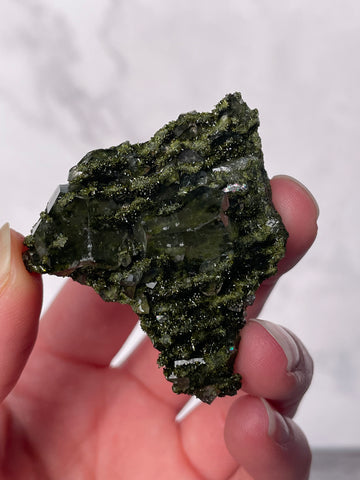 Green Forest Epidote Quartz