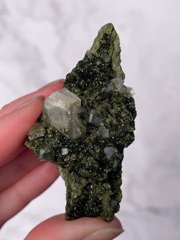 Green Forest Epidote Quartz