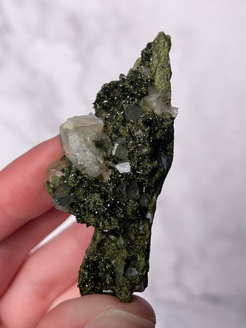 Green Forest Epidote Quartz