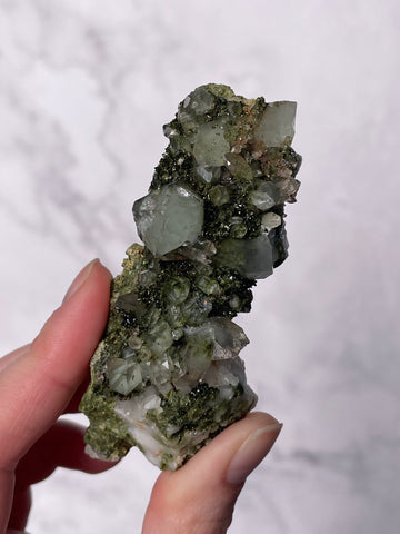 Green Forest Epidote Quartz