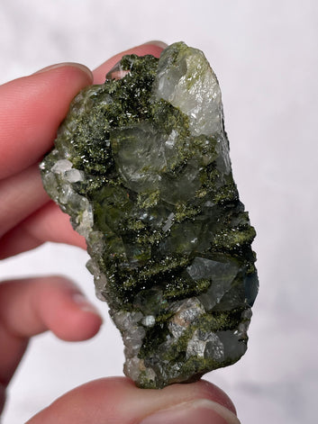 Green Forest Epidote Quartz