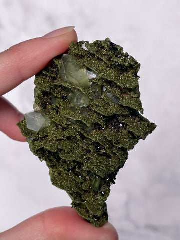 Green Forest Epidote Quartz