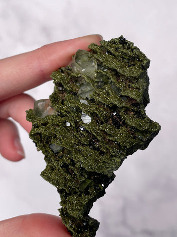 Green Forest Epidote Quartz